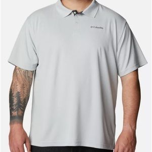 Silver/Gray Men’s 4x Columbia Utilizer Polo